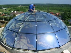 Некоторые характерные особенности монтажа стеклянной крыши